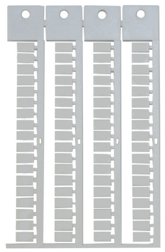 OD10-6P ÉÉN VOOR ÉÉN GEPLAATSTE ETIKETTER (VOOR ALLE TYPEN TERMINAL BLOCKS)