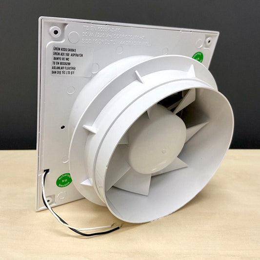 Alize ARS - axiale wandventilator voor badkamer / toilet wit met rooster stil 120mm, 180 m3/h, 348563