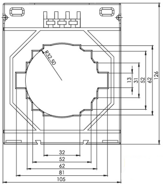 TK80 - Stroom meettransformator 1500/5