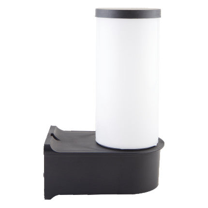 Tuin buiten wandlamp, E27 25cm zwart plastic