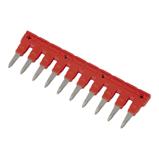 ONKA 10/10 Plug-in 10-voet nokbrug, geïsoleerd, voor veerklemmenblok 10mm2, 1060134