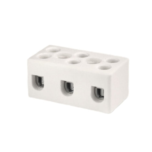 ONKA 4-6mm2 / 3-Spoels Steatit / Keramisch / Porseleinen Stekker - PORCELAIN TERMINAL BLOCK, 1070005