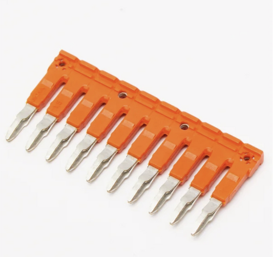 ONKA 4/10 Plug-in 10-way terminal block, insulated, universal (for spring and screw terminal block 4mm2), 1060114