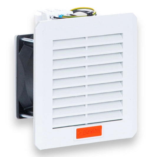 Ventilator met filter + schrobklem, 30 (41) m3/u, 120x120, 230V 50/60Hz IP54 PTF1000T Plastim