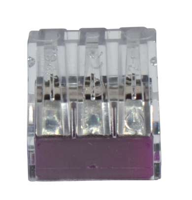 TRANSPARENT 3-polige stekker 2,5 mm²
