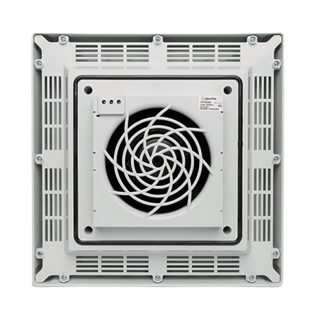 Dakventilator, Schaltbrettventilator, 400m3/h, 230VAC, 364x364x107mm, IP54, PTS4000