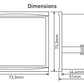 Asymmetrisches 2×2 LED-Display für Panel-/Türmontage 230VAC