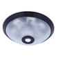 Plafonnier noir avec capteur de mouvement PIR / Luminaire avec capteur IR (2xE27)