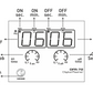 Asymmetrisches 2×2 LED-Display für Panel-/Türmontage 230VAC