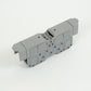 ONKA 95mm2 M8 screw rail terminal block DIN rail with protective cover, gray, 1030059