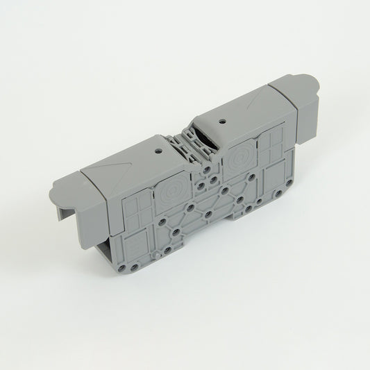 ONKA 95mm2 M8 Schraubenschienenklemmenblock DIN-Schiene mit Schutzabdeckung, grau, 1030059