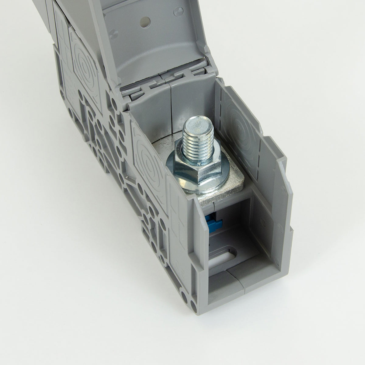 ONKA 150mm2 M12 Schroefrail klemmenblok DIN-rail met beschermkap, grijs, 1030088