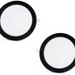 2 Stück - SLIM LED Panel schwarzer Rahmen kaltweiß /6500K 18W / 1620Lm rund Einbau (Netzteil enthalten) 6500K YL10-1800-S