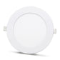 2 stuks - wit SLIM LED paneel 9W / 810 Lm rond inbouw rond (voeding inbegrepen) 4000K YL10-0907