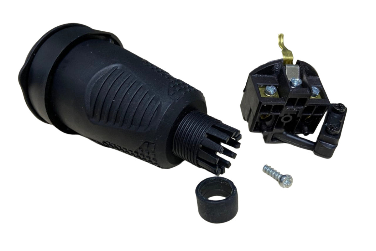 Hermetisch zwart stopcontact IP54 met klep 2P+Z 16A 250V SCHUKO RDP-F Bylion