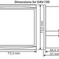 DAV-72D paneelmontage digitale ampèremeter en voltmeter voor AC 100 ampère, 150V