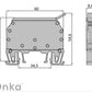 ONKA 6mm2 schroefaansluiting zekering aansluitblok (zekering niet inbegrepen) grijs, 1010241