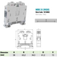 ONKA 35mm2 Schroefrailklemmenblok DIN-railklem 2-draads grijs, 1010082