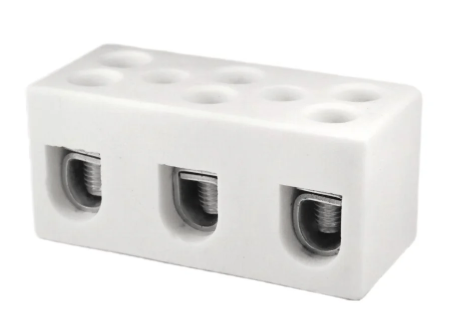 ONKA 10-16mm2 / 3-Spoels Steatit / Keramisch / Porseleinen Stekker - PORCELAIN TERMINAL BLOCK, 1070012