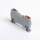 ONKA connecteur de rail à ressort 4mm2, bande de connexion rail DIN, bande de connexion 2 fils gris, 1020024