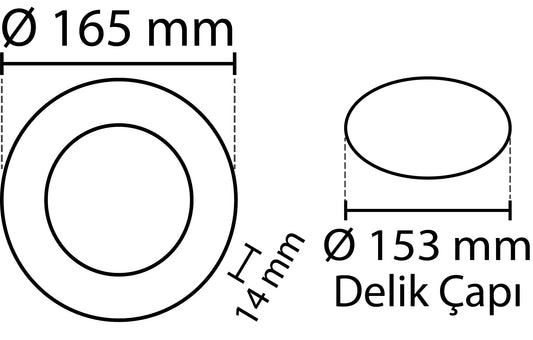 2 stuks - SLIM LED paneel wit 12W / 180Lm rond inbouw (voeding inbegrepen) 4000K YL10-1207