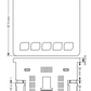 3-phase RS485 spanning frequency power energy current multimeter for panel mounting
