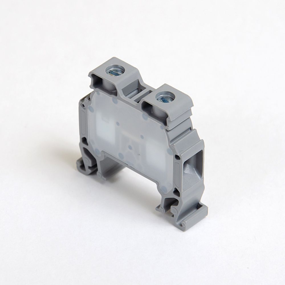 ONKA 10mm2 Schraubschienenklemmenblock DIN-Schienenklemme 2-adrig grau, 1010042