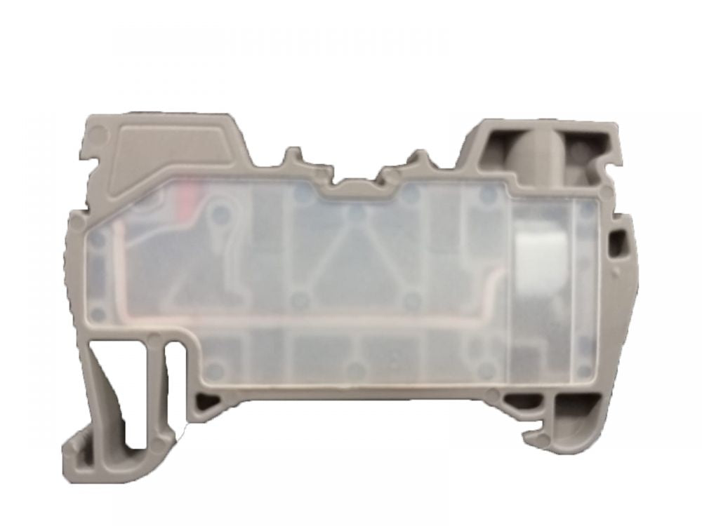 ONKA 2,5mm2 Bloc de connexion hybride vis/rail à ressort Bloc de connexion pour rail DIN 2 fils gris, 1040002