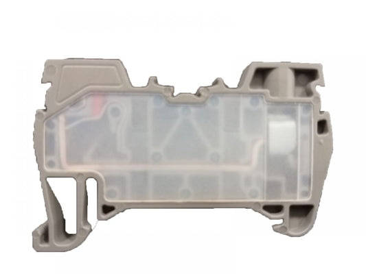 ONKA 2,5mm2 Hybride schroef/veerrail aansluitblok Aansluitblok voor DIN-rail 2-draads grijs, 1040002