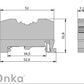 ONKA 4mm2 PE Federklemmenblock DIN-Schienenklemme 2-draht grau, 1020299
