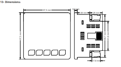 3-phase network parameter analyzer of current frequency voltage currents RS485