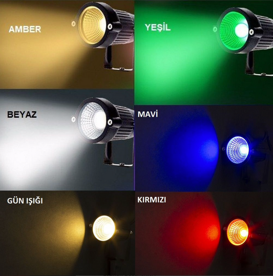 NOAS tuinlamp spot inbouwspots grond LED paal 5W 450Lm AMBER YL74-0501