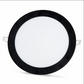 2 Stück - SLIM LED Panel schwarzer Rahmen kaltweiß /6500K 18W / 1620Lm rund Einbau (Netzteil enthalten) 6500K YL10-1800-S