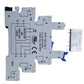Switching auxiliary relay relay module - socket + relay for DIN rail, 6 A, NO+NC