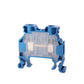 ONKA 4mm2 bloc de bornes à rail à vis, bornes rail DIN 2 fils bleu, 1010025