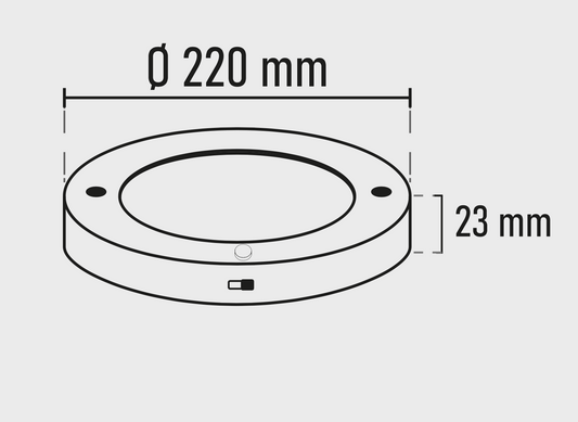 Slim LED 20W plafondlamp met PIR bewegingssensor circulair koud wit / 6500K YL14-1810