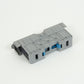 ONKA 50mm2 M8 screw rail terminal block DIN-rail with protective cover, gray, 1030031