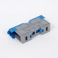 ONKA 50mm2 M8 Schroefrail connector aansluitblok DIN-rail met beschermkap, blauw, 1030034