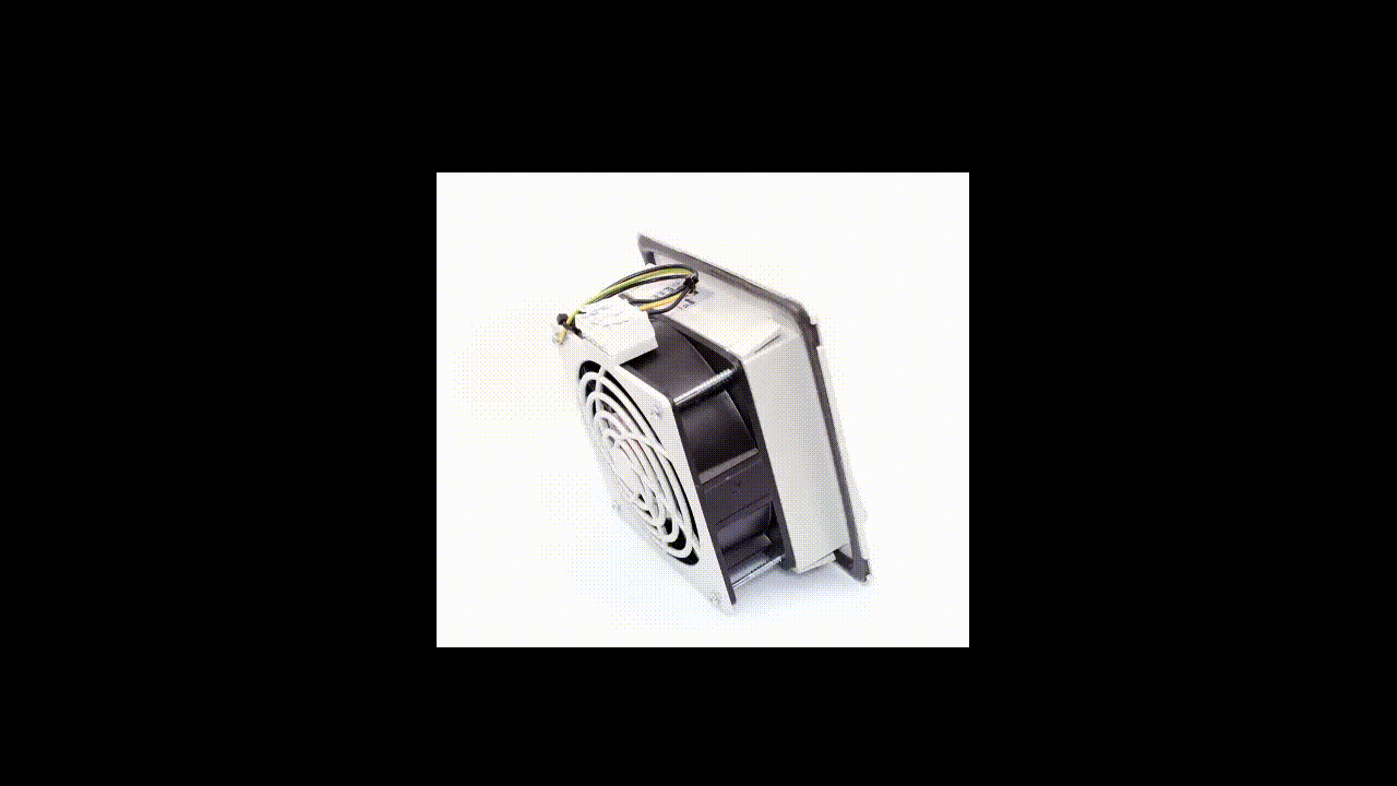 Ventilator mit Filter + Klemme, 100 (140) m3/h 160x160, 230V 50/60Hz IP54 PTF1500T Plastim