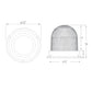 Balise signal avec buzzer, ø125mm, 85-250 V AC/DC