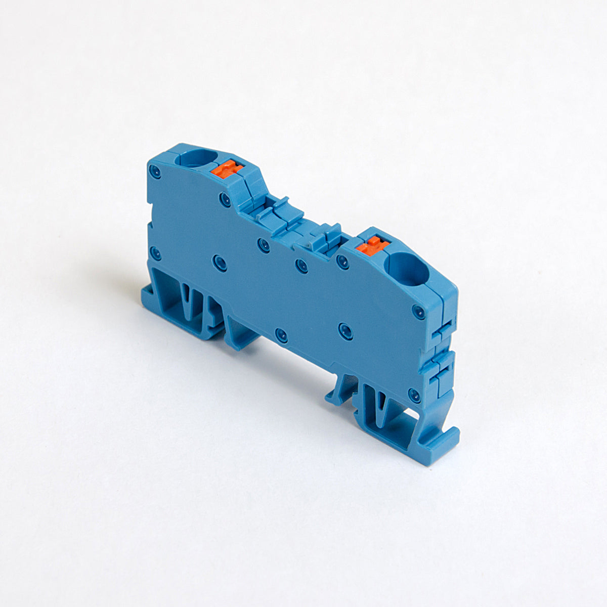ONKA 6mm2 spring rail connector connection block DIN rail terminal 2-wire blue, 1020037