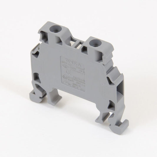 ONKA 1,5mm2 Schroefrailklemmenblok DIN-railklem 2-draads grijs, 1010002