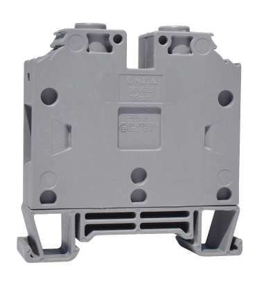 ONKA 35mm2 Schroefrailklemmenblok DIN-railklem 2-draads grijs, 1010082