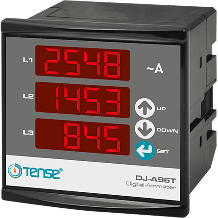 Digital Current Indicator Three Phases Committee Ammeter Three Phases Built-in