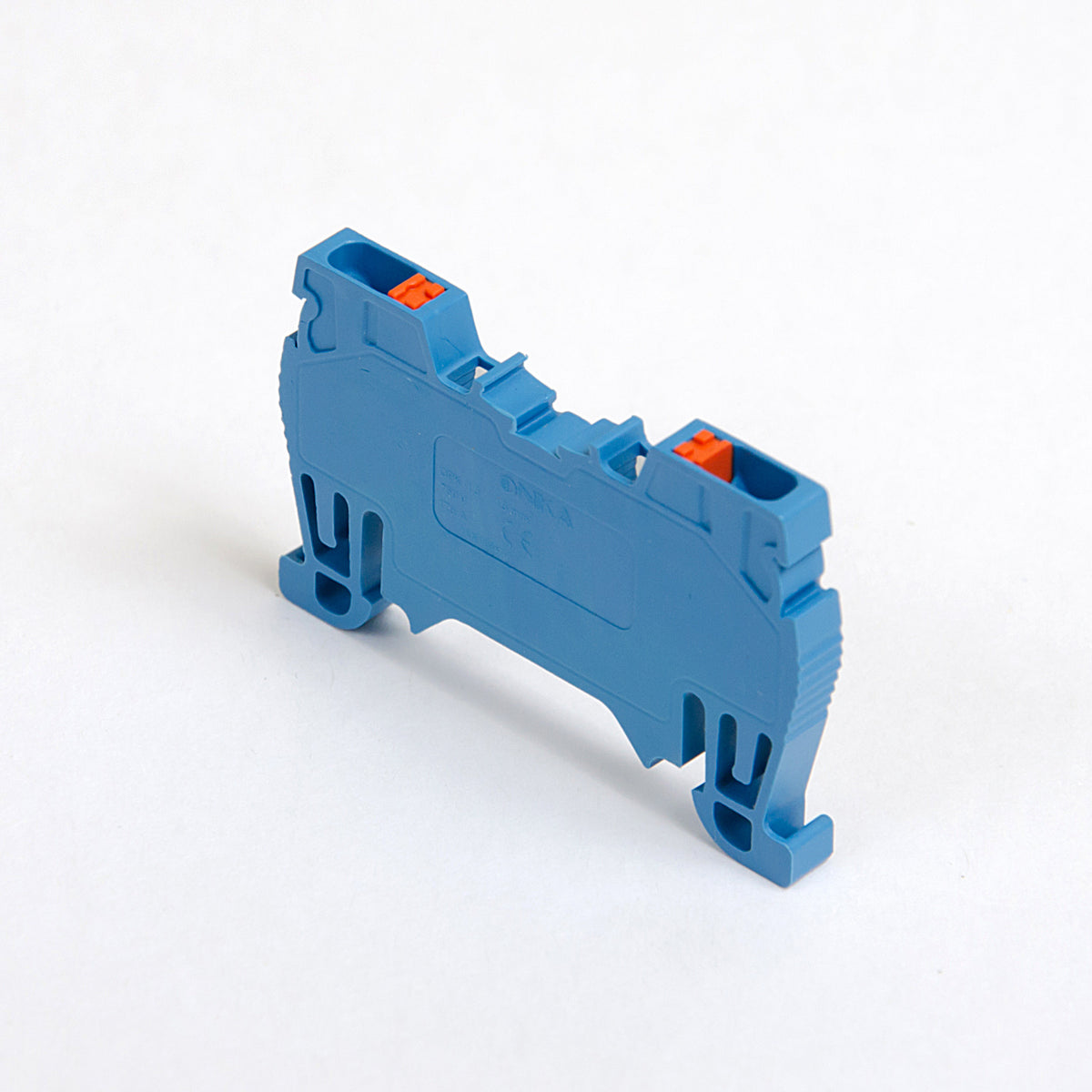 ONKA 1,5mm2 veerrail connector aansluitblok DIN rail terminal 2-draads blauw, 1020005