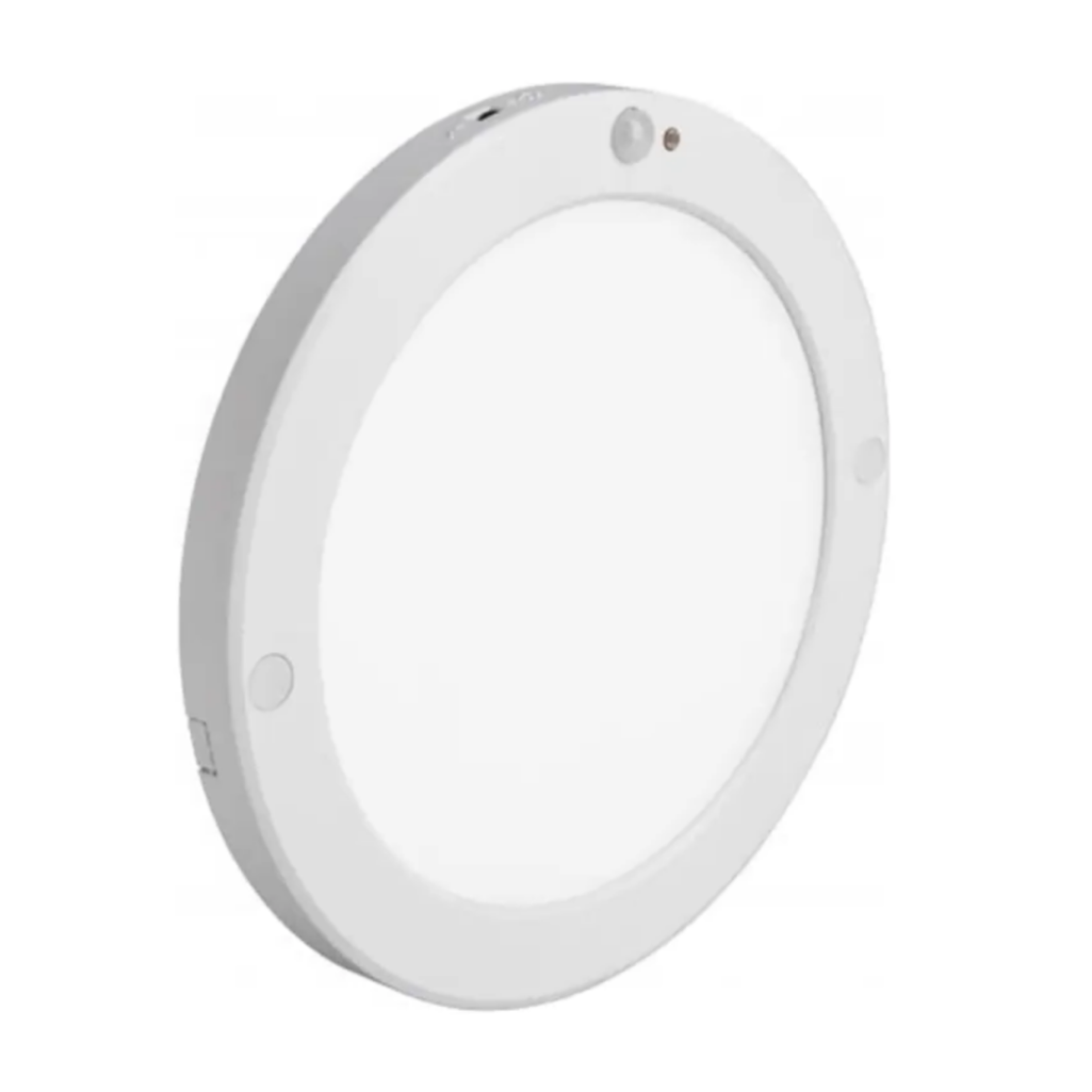 Plafonnier LED mince 20W avec capteur de mouvement PIR circulaire blanc froid / 6500K YL14-1810