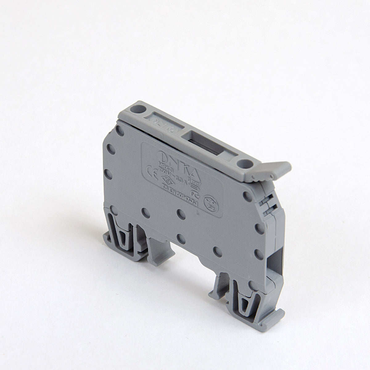 ONKA 6mm2 schroefaansluiting zekering aansluitblok (zekering niet inbegrepen) grijs, 1010241