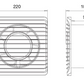 Alize ARS - axiale wandventilator voor badkamer / toilet wit met rooster stil 150mm, 280 m3/h, 348564