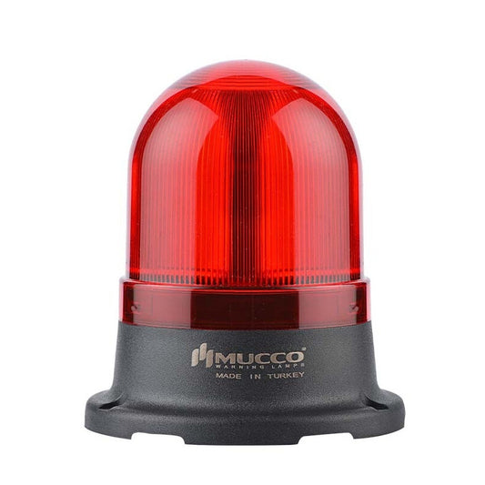 Series 70 SNT-725 rotating lamp red Mucco, 85-250 V AC/DC, ø70mm, SNT-125-B