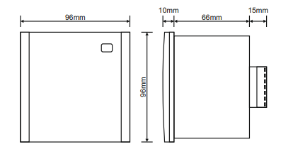Temperatuurregelaar voor paneelmontage AAN-UIT/PROportioneel , tot 400ºC